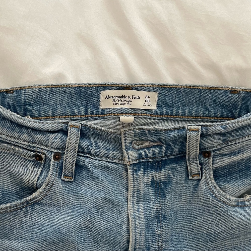 90s straight ultra high rise Abercrombie